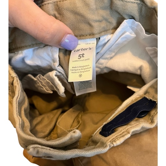 Carter’s Toddler Boy Khaki Straight Leg Denim Jeans - Picture 2 of 2